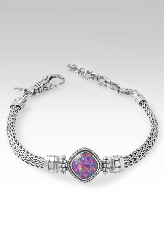 Bangles with polished onyx for bold sleekness -Lasting Change Bracelet™ in Multi Lavender Simulated Opal