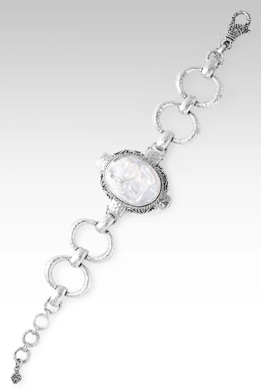 Leather bracelets with adjustable clasp for comfort -Seraphiel Bracelet™ in White Mother of Pearl