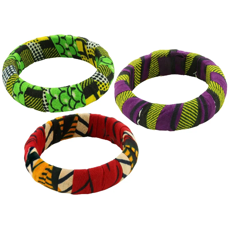 Bracelets with spiral designs for eye-catching twist -Malawi African Bangle