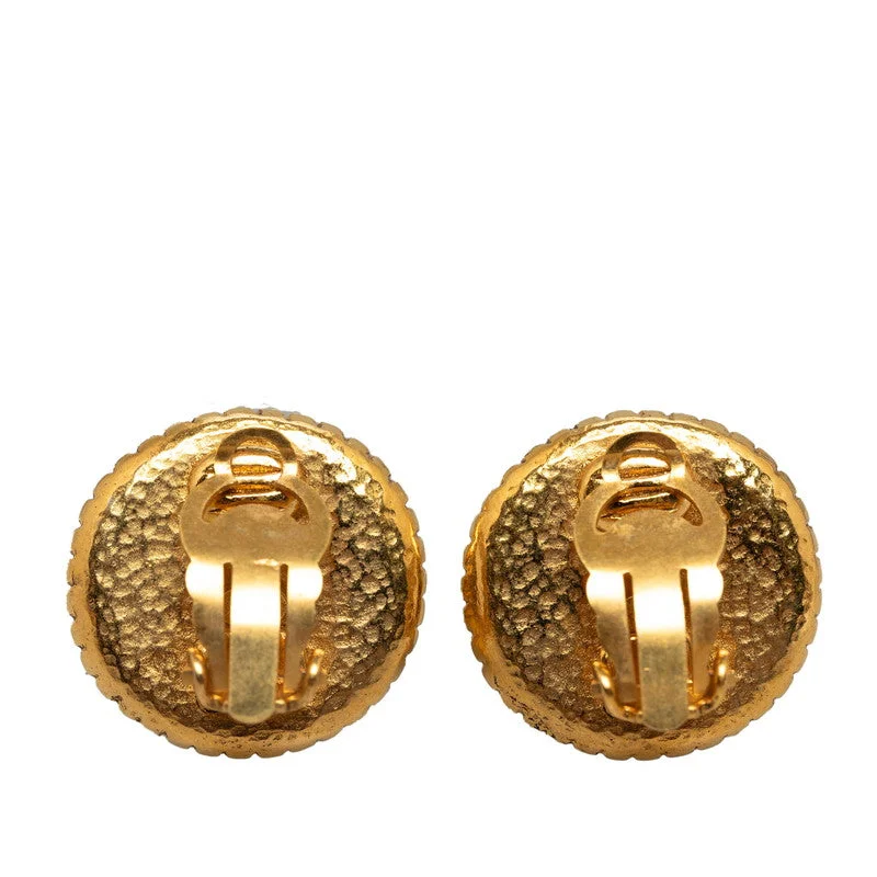 Rings with sunstone gems for fiery sparkle -Chanel Vintage Coco Milgreen Earring G   Chanel