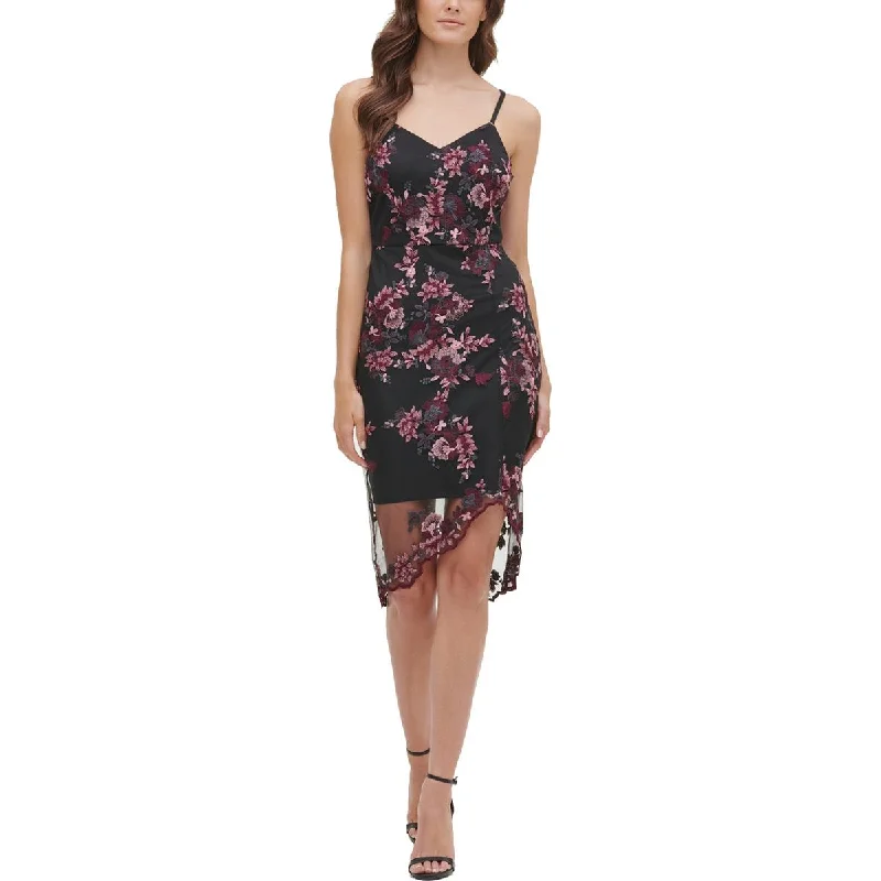 Polyester Dresses for Durable -Guess Womens Lace Floral Cocktail And Party Dress