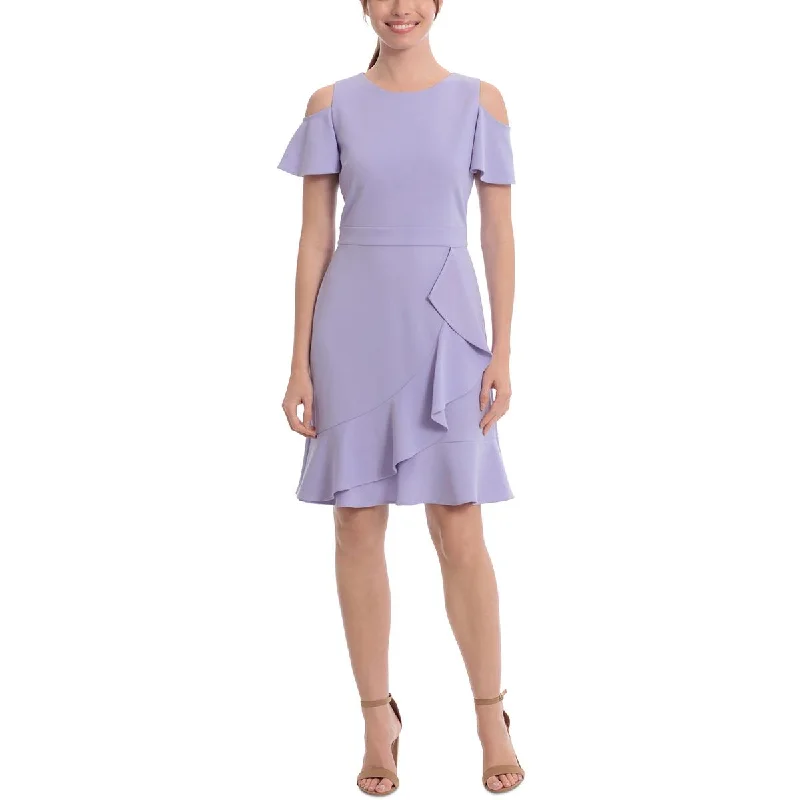 Linen Dresses for Breathable -London Times Womens Wedding Guest Above-Knee Fit & Flare Dress