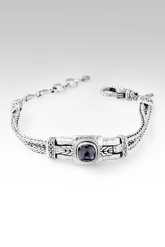 Bracelets with black diamond for bold edge -Soul's Journey Bracelet™ in Odyssey Black Knight™ Mystic Quartz