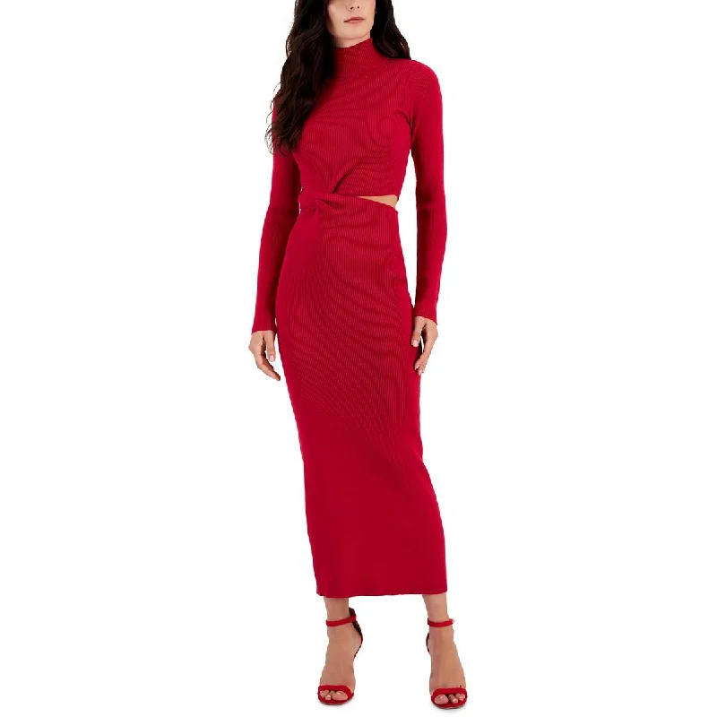 Sleeveless Dresses for Coolness -Rachel Rachel Roy Womens Full Length Mock Neck Sweaterdress