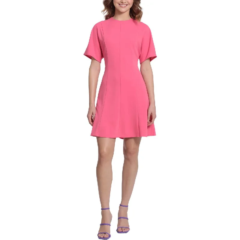 Ball Gown Dresses for Glamour -Clover and Sloane Womens Short Sleeve Special Occasion Mini Dress