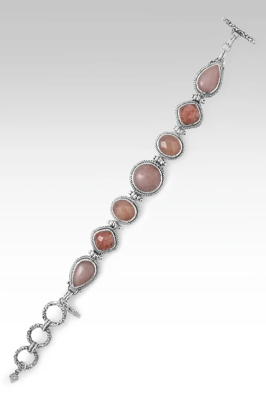 Bangles with engraved floral patterns for elegance -Honest Community Bracelet™ in Peach Moonstone