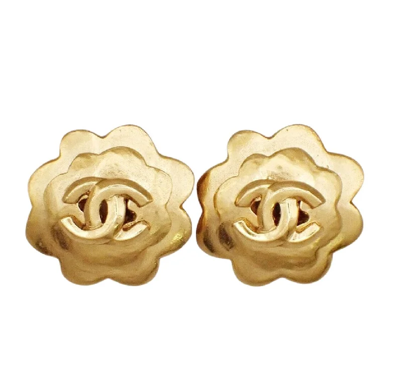 Rings with engraved constellations for stargazers -Chanel Coco Mark   Plated Earring Jewelry (Pre-Owned)