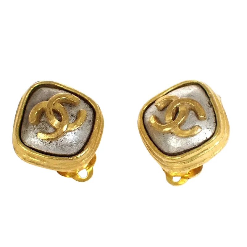 Rings with raw topaz for icy charm -Chanel Coco Mark   Plated Earring Jewelry (Pre-Owned)