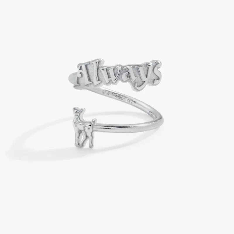 Rings with fluorite stones for rainbow shine -Harry Potter™ 'Always' Ring