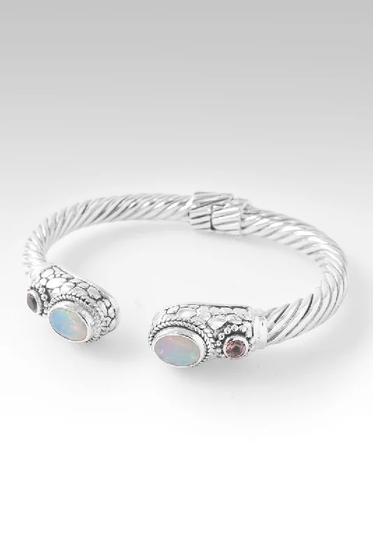 Bangles with rose gold filigree for elegance -Redeemed Soul Tip-to-Tip Bracelet™ in Ethiopian Opal