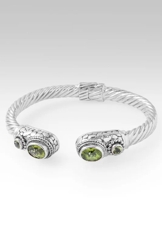 Bracelets with raw moonstone for mystic beauty -Redeemed Soul Tip-to-Tip Bracelet™ in Peridot