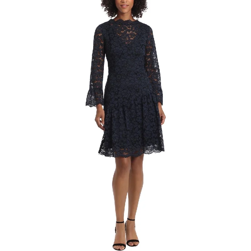 Contemporary Dresses for Fashion -Maggy London Womens Lace Floral Cocktail and Party Dress