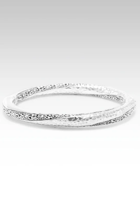 Bracelets with pave ruby for dazzling sparkle -Prayer Changes Things Bangle II™ in Janyl Adair