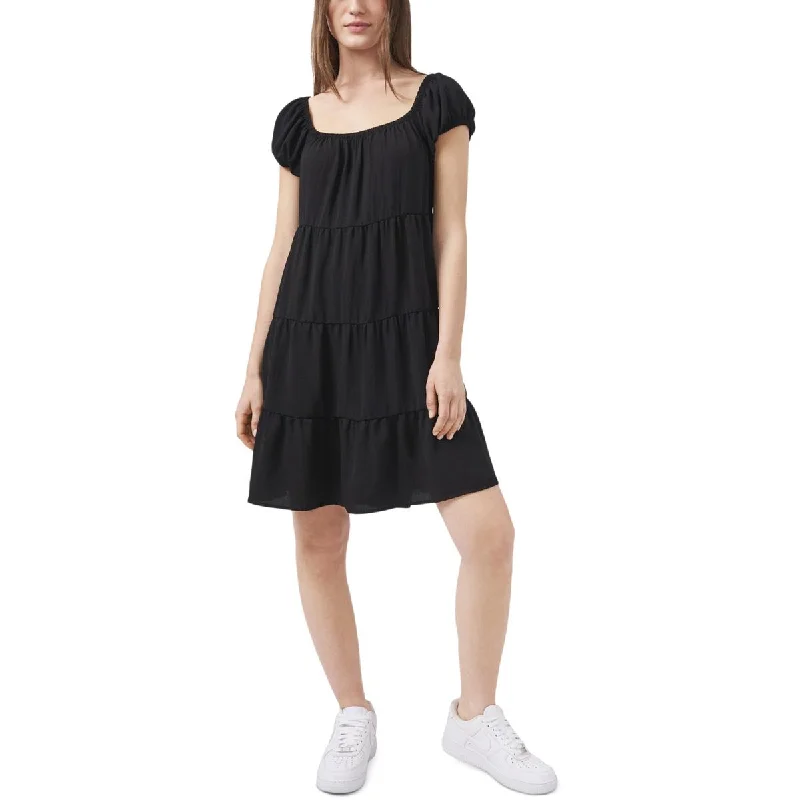 Casual Dresses for Everyday -Riley & Rae Womens Tiered Short Mini Dress