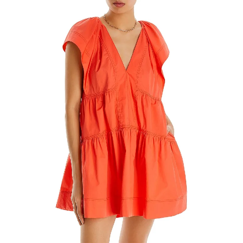 Contemporary Dresses for Fashion -A.L.C. Womens Daytime 100% Cotton Mini Dress