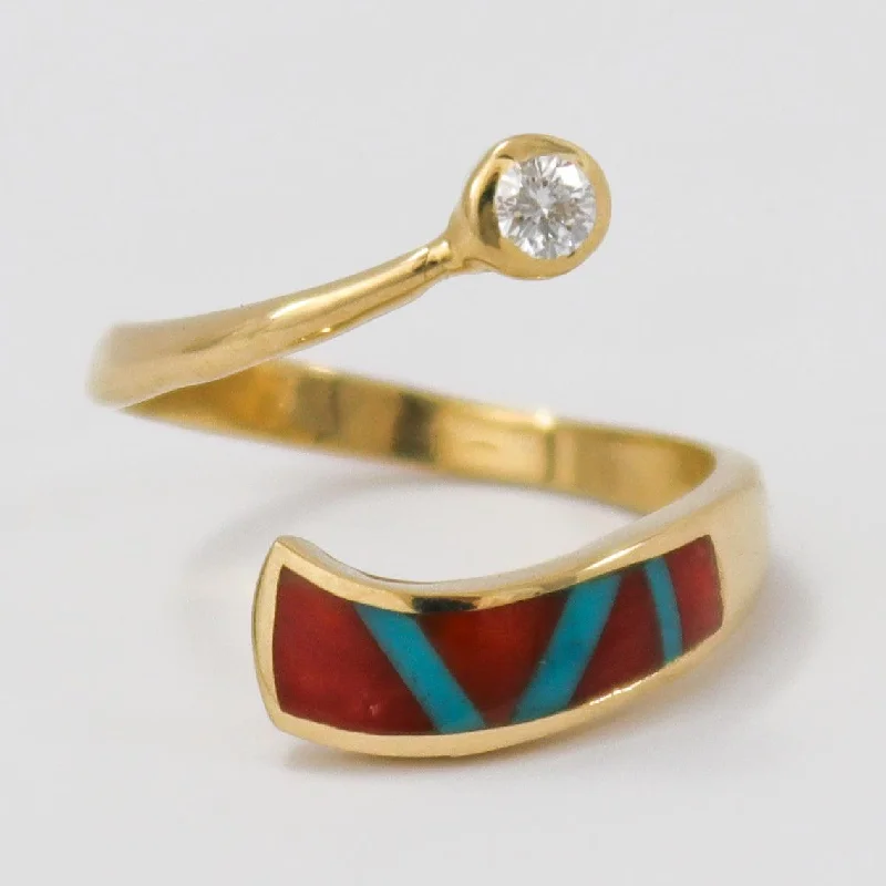 Rings with hexagon-cut stones for trendiness -Gold Shooting Star Ring