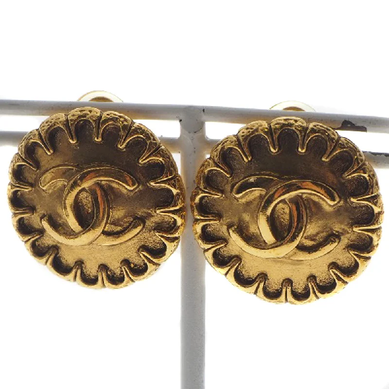 Rings with wave patterns for ocean vibes -Chanel Coco Mark   Plated Earring Jewelry (Pre-Owned)