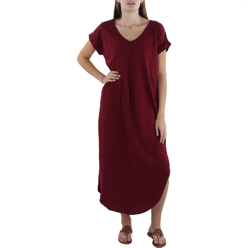 Fashionable Dresses for Style -Bobi Womens Cotton Maxi T-Shirt Dress