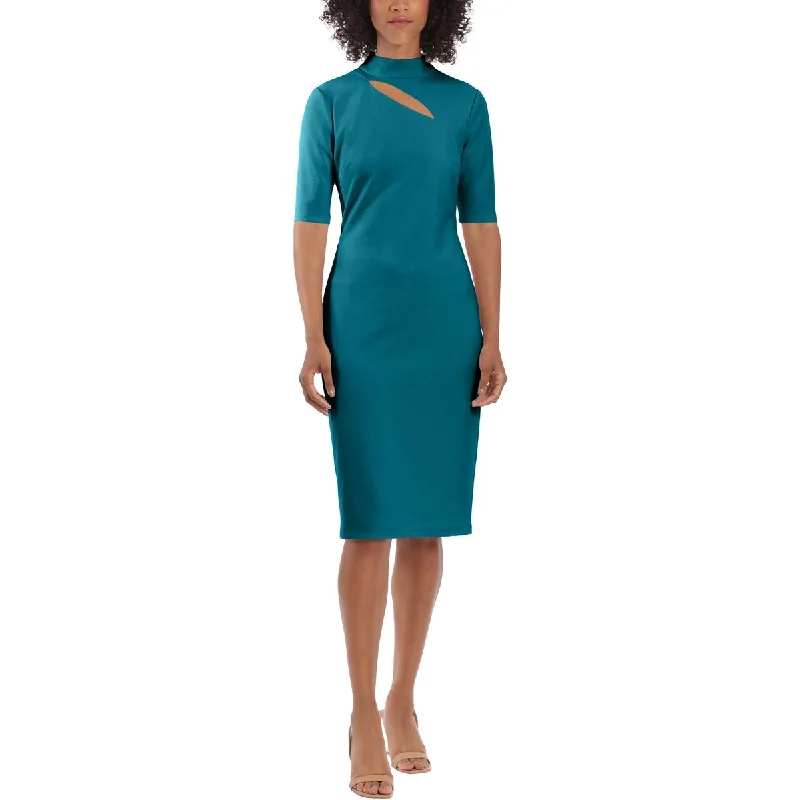 African Dresses with Culture -Maggy London Womens Cut-Out Sheath Wear to Work Dress