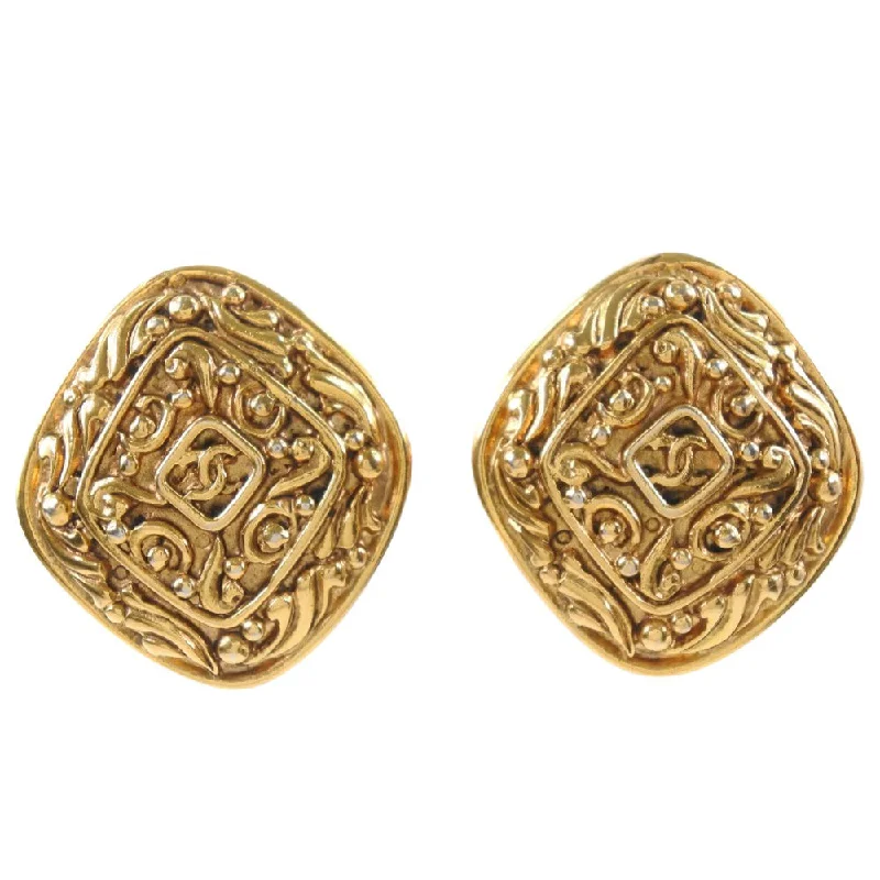 Rings with citrine stones for sunny vibes -Chanel Coco Mark   Plated Earring Jewelry (Pre-Owned)