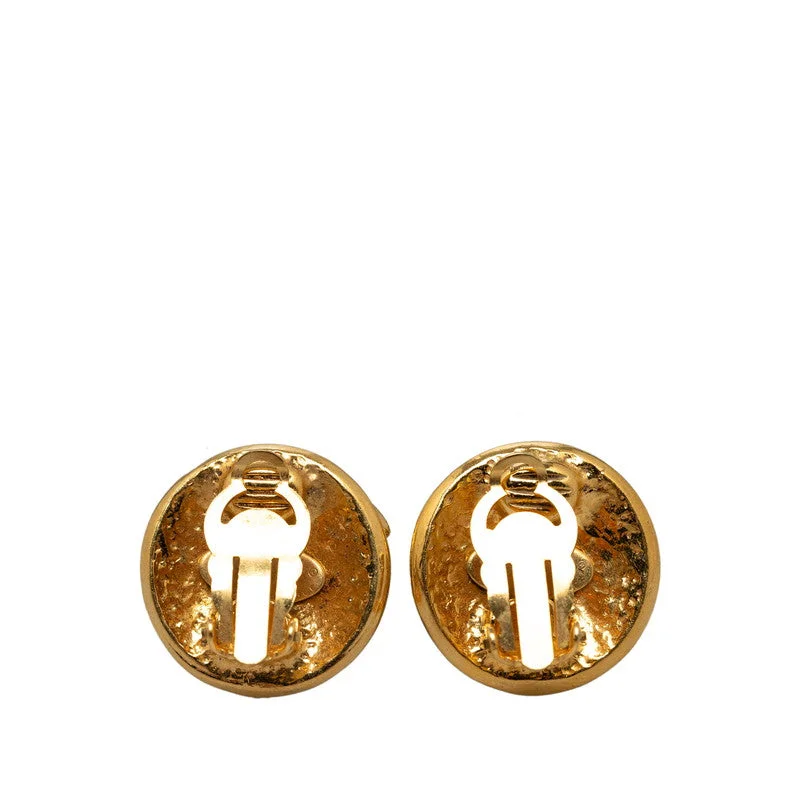 Rings with vine-wrapped bands for nature -Chanel Vintage Cocomark Drop Earring Gold  Lady Chanel