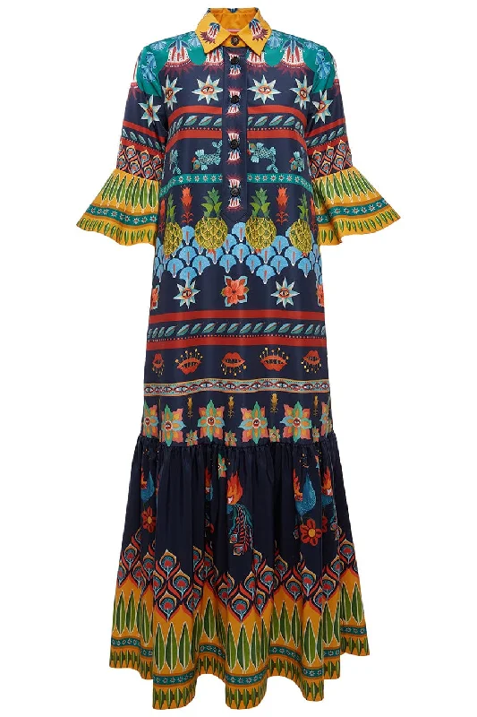 Fringed Dresses for Edgy -Artemis Dress - Patchwork Occhi