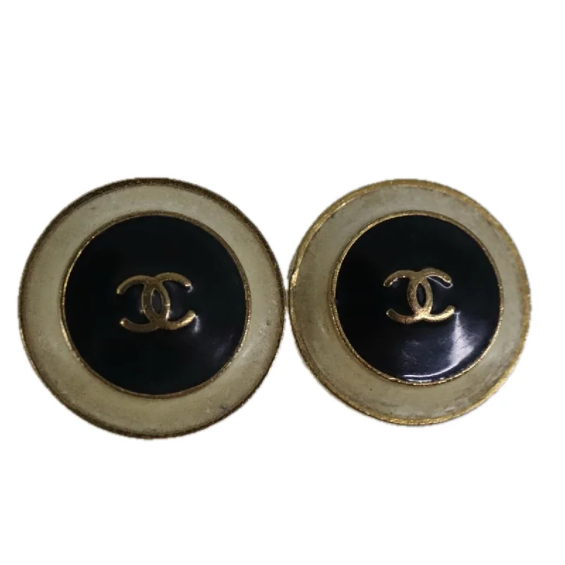 Rings with delicate filigree sapphire settings -Chanel Coco Mark  Metal Earring Jewelry (Pre-Owned)