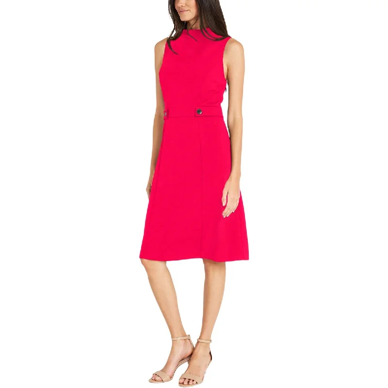 Party Dresses for Celebration -Maggy London Womens Above Knee Turtleneck Shift Dress