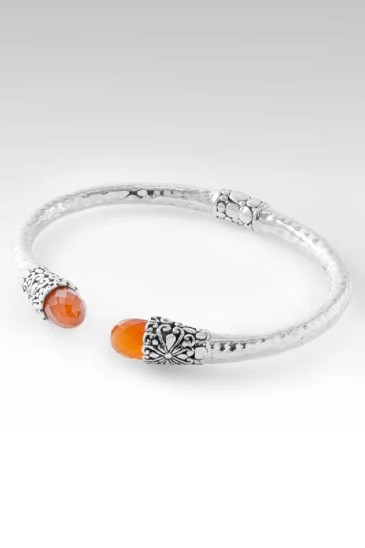 Bracelets with lotus motifs for spiritual vibe -There is Always Light Tip-to-Tip Bracelet™ in Carnelian