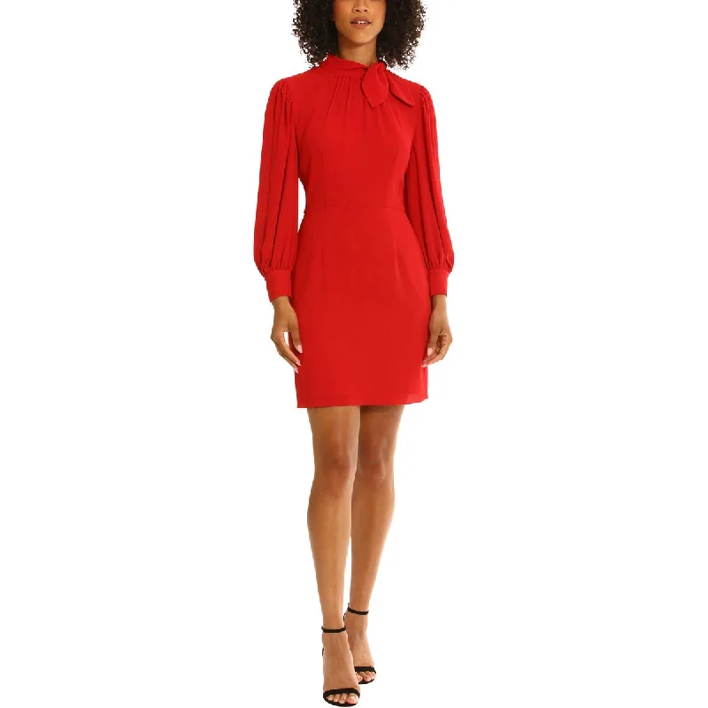 Cocktail Dresses for Party Time -Maggy London Womens Textured Above Knee Shift Dress