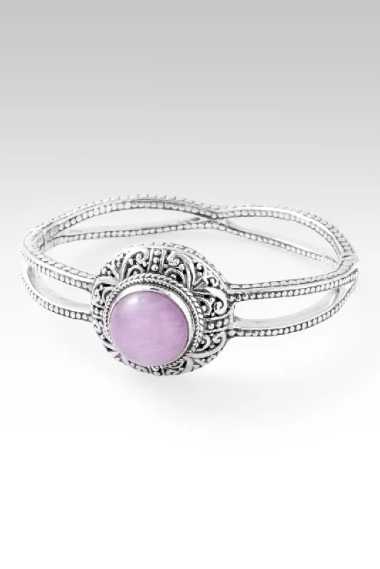 Bracelets with pearl beads for classic beauty -Hope in Him Bangle™ in Kunzite