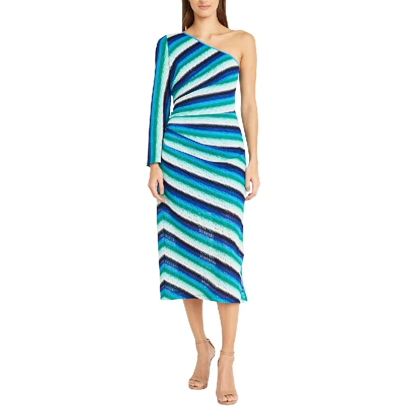 Bridesmaid Dresses for Ceremony -Donna Morgan Womens Crochet Striped Maxi Dress