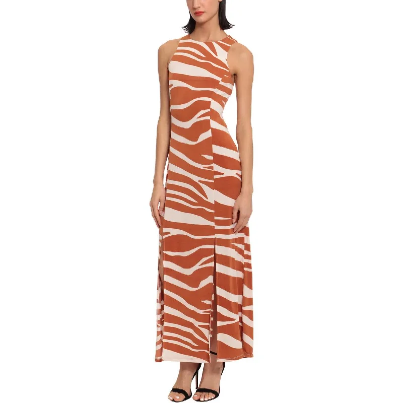 Christmas Dresses for Holiday -Donna Morgan Womens Printed Long Maxi Dress