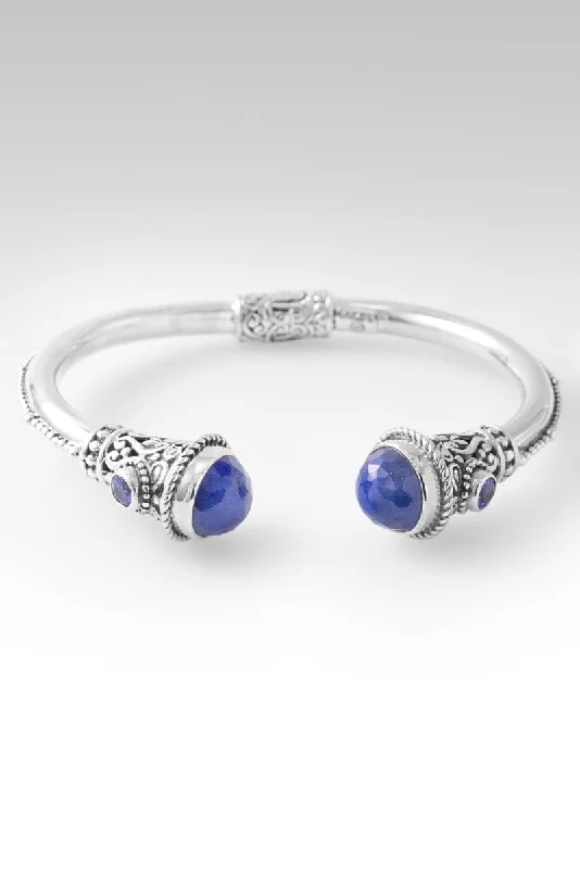 Bracelets with fluorite stones for rainbow hues -Noble Promise Tip-to-Tip Bracelet™ in Tanzanite