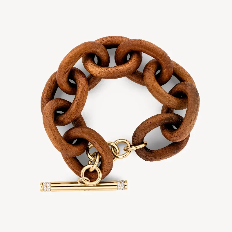 Rose gold bracelets with sleek minimalist designs -The Woody Bracelet