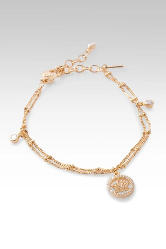 Bracelets with matte rose gold for subtlety -Layers of Perseverance Bracelet™ in White Zircon