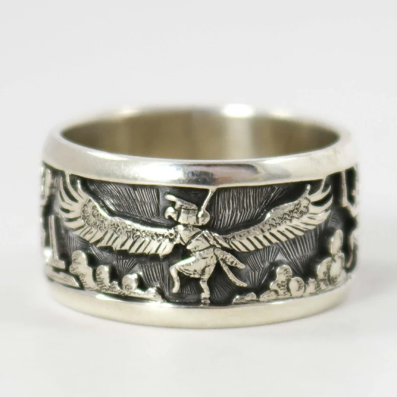 Rings with infinity loops for timeless love -Eagle Dancer Ring