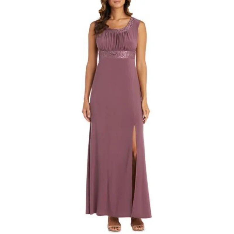 Valentine's Day Dresses for Romance -R&M Richards Womens Lace Inset Sleeveless Evening Dress