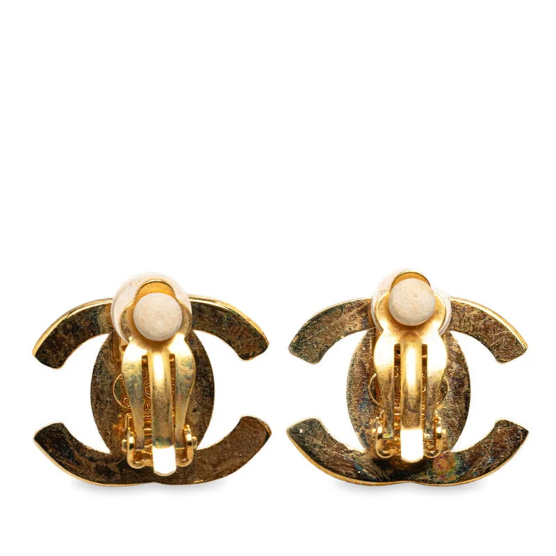 Rings with double bands for modern twist -Chanel Vintage Coco Turnrock Motif Earring G   CHANEL Ginestapo