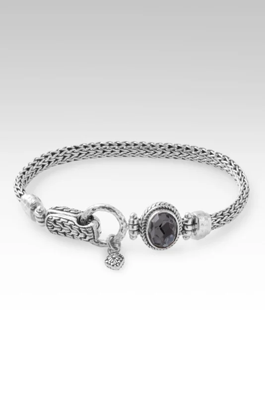 Bracelets with rough jade for natural calm -Valor Bracelet™ in Odyssey Black Knight™ Mystic Quartz