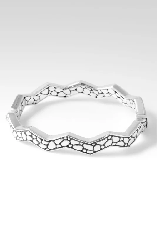 Vintage bangles with intricate filigree metalwork -Serene Spirit Bangle™ in Watermark