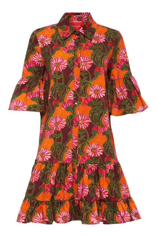 Sundress Dresses for Sunny -Choux Dress - Orange