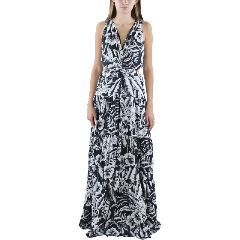 Wool Dresses for Warmth -Lauren Ralph Lauren Womens Cut-Out  Maxi Dress