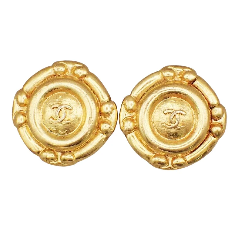 Rings with tourmaline gems for bold hues -Chanel Coco Mark   Plated Earring Jewelry (Pre-Owned)