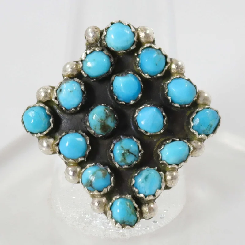 Rings with matte gold for subtle luxury -Kingman Turquoise Ring