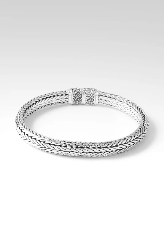 Bangles with hammered silver for rustic appeal -Heartfelt Joy Bracelet™ in Frangipani