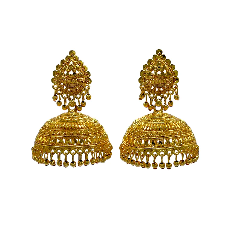 Rings with gothic-inspired skull motif details -Almond shape head Big Zumkha Earring