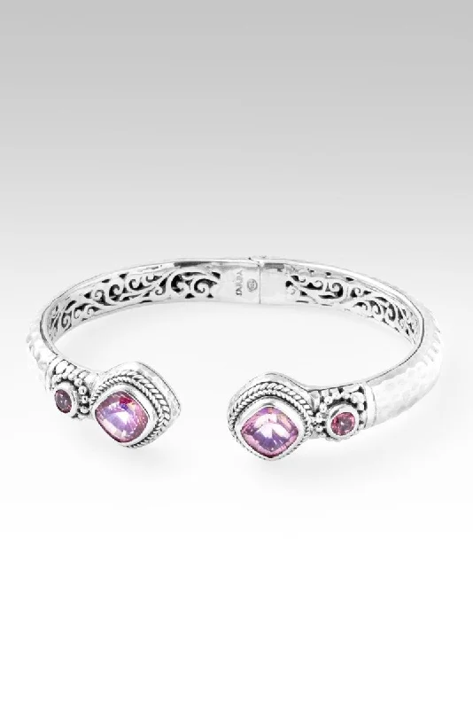 Bracelets with amethyst stones for purple charm -Serene Spirit Tip-to-Tip Bracelet™ in Rainbow Sherbet™ Mystic Quartz