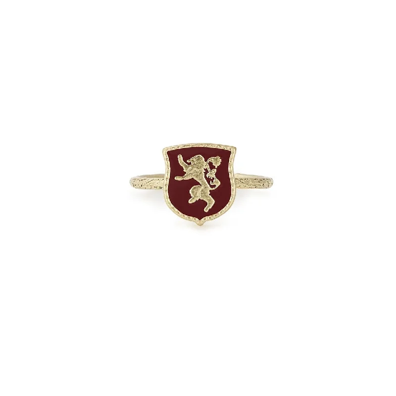 Rings with tiger eye bands for warmth -Game of Thrones™ House Lannister Signet Ring