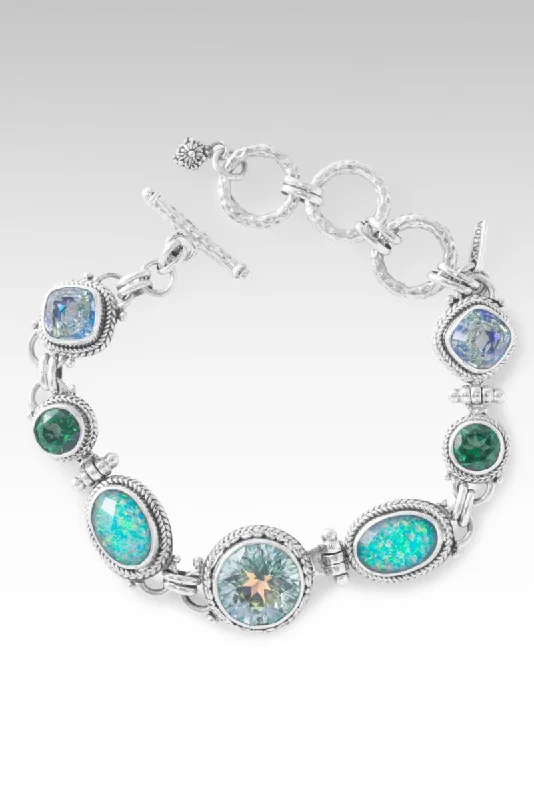 Bangles with chunky designs for statement wear -Mended Path Bracelet™ in Novel™ Mystic Quartz